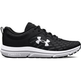 Under Armour Mens Charged Assert 10 Sneakers In Black/White