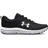 Under Armour Mens Charged Assert 10 Sneakers In Black/White