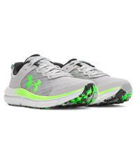 Under Armour Mens BGS 5.5Y Assert Shoes In Grey & Black