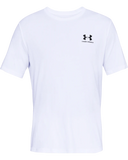 Under Armour Mens Sportstyle Left Chest Short Sleeves T-Shirt In White