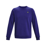 Under Armour Mens Rival Fleece Crew Sweatshirt In Purple