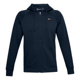 Under Armour Mens Rival Fleece Full Zip Hoodie In Navy