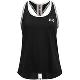 Under Armour Girls Tech Knockout Tank Top In Black/White