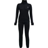 Under Armour Womens Tricot Tracksuit In Black & White