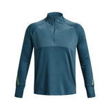 Under Armour Mens Qualifier Run 2.0 ½ Zip T-Shirt In Teal