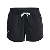 Under Armour Womens Rival Fleece Shorts In Black