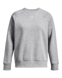 Under Armour Womens Rival Flecce Crew Sweater In Grey