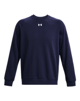 Under Armour Mens Rival Fleece Crew Sweater In Navy