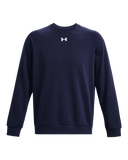 Under Armour Mens Rival Fleece Crew Sweater In Navy