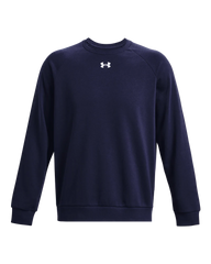 Under Armour Mens Rival Fleece Crew Sweater In Navy