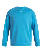Under Armour Mens Rival Fleece Crew Sweater In Turquoise