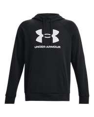 Under Armour Mens Rival Fleece Logo Hoodie In Black