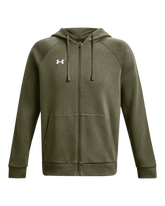 Under Armour Mens Rival Fleece Hoodie In Olive