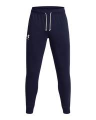 Under Armour Mens Rival Terry Joggers In Navy Blue