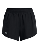 Under Armour Womens Fly By 3" Shorts In Black