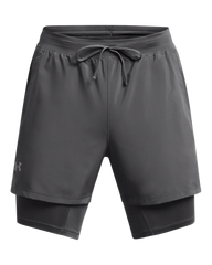 Under Armour Launch 5" 2-In-1 Shorts Gray