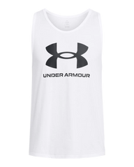 Under Armour Mens Sportstyle Tank Tops In White