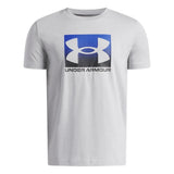 Under Armour Boys Boxed Sports Update Short Sleeves T-Shirt In Grey/Blue Black