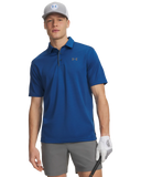 Under Armour Tech Polo Mens T-Shirt In Royal Blue