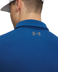Under Armour Tech Polo Mens T-Shirt In Royal Blue
