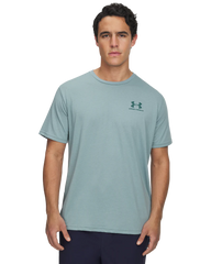 Under Armour Mens Sportstyle Left Chest Logo T-Shirt In Sage
