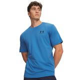 Under Armour Mens Sportstyle Left Chest Short Sleeve T-Shirt In Blue