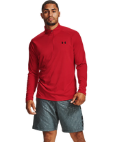 Under Armour Tech 1/2 Zip Long Sleeve In Red