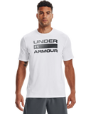 Under Armour Mens Team Issue Wordmark Short Sleeves T-Shirt In White