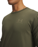 Under Armour Mens Sportstyle Left Chest T-Shirts In Green