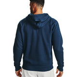 Under Armour Mens Rival Fleece Full Zip Hoodie In Navy