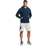 Under Armour Mens Rival Fleece Full Zip Hoodie In Navy