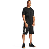 Under Armour Mens Rival Fleece Big Logo Shorts In Black