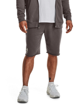 Under Armour Rival Terry Shorts In Grey