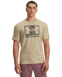 Under Armour Mens ABC Camo Boxed Logo T-Shirts In Beige