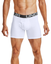 Under Armour Charged Cotton Boxerjock 3 Pack In White