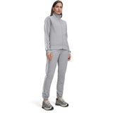 Under Armour Womens Tricot Tracksuit In Light Grey