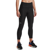Under Armour Womens HeatGear® Armour Hi-Rise Ankle Leggings In Black