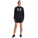 Under Armour Womens Rival Fleece Shorts In Black