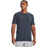 Under Armour Mens Seamless Grid Short Slleves T-Shirt In Downpour Gray