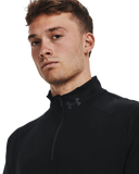 Under Armour Mens Qualifier Armourlifier Run 1/4 Zip T-Shirt In Black