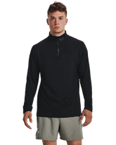 Under Armour Mens Qualifier Armourlifier Run 1/4 Zip T-Shirt In Black