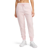 Under Armour Womens Rival Fleece Jogger In Pink