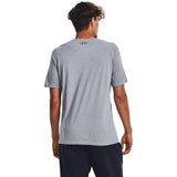 Under Armour Mens Big Logo Full Short Sleeves T-Shirt In Grey