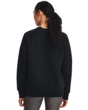 Under Armour Womens Rival Flecce Crew Sweater In Black