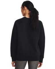 Under Armour Womens Rival Flecce Crew Sweater In Black