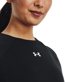 Under Armour Womens Rival Flecce Crew Sweater In Black