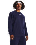 Under Armour Mens Rival Fleece Crew Sweater In Navy