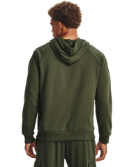 Under Armour Mens Rival Fleece Hoodie In Green