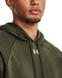 Under Armour Mens Rival Fleece Hoodie In Green