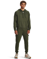 Under Armour Mens Rival Fleece Hoodie In Green